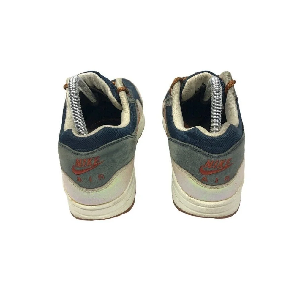 Nike Air Max 1‎ Sneakers Womens 9 Blue Grey Bronze Iridescent Low Top